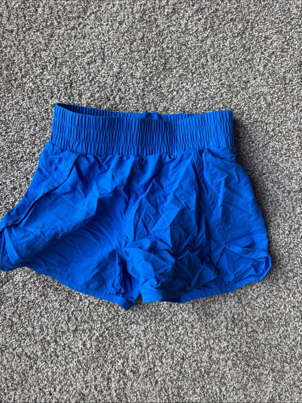 Athletic Works Bright Blue Girls' Pull-On Athletic Shorts